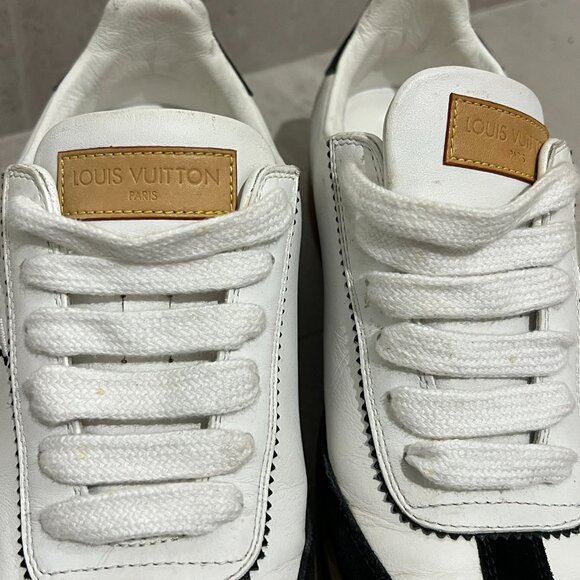 Authentic Louis Vuitton Frontrow Trainers Shoes Sneakers Low-Top size 35 US 5 - Picture 3 of 10